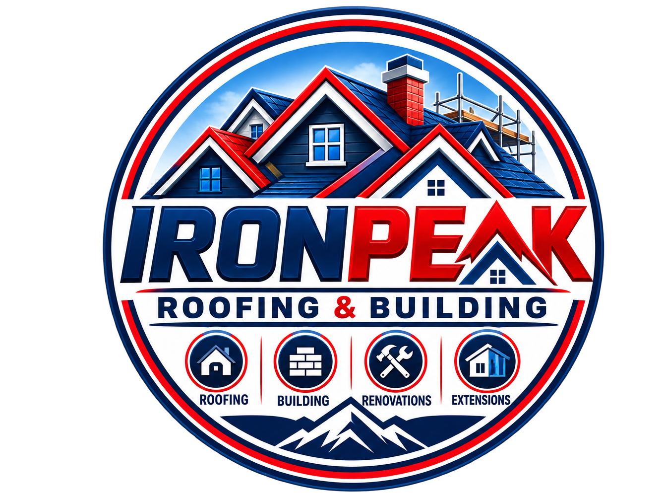 Iron Peak Roofing & Building logo